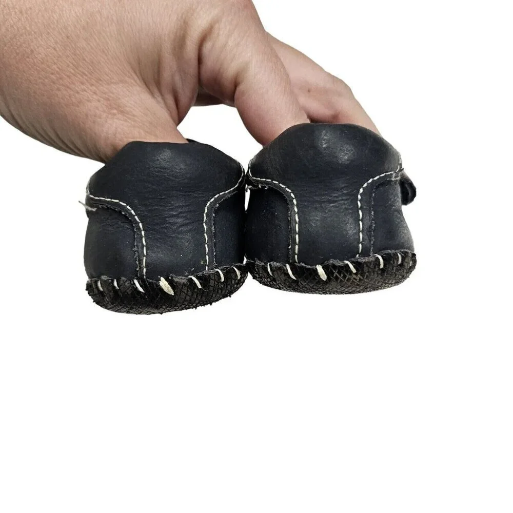 Pediped Barefoot Shoes  Infant Baby Soft‎ Sole Size 6-12 Navy Blue